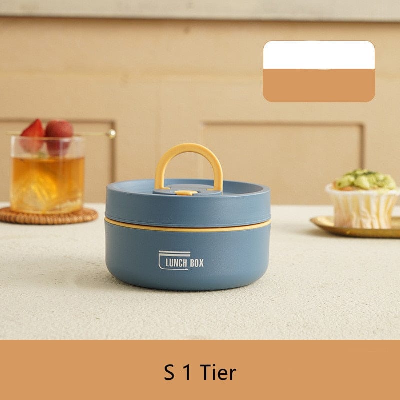 Isolierte Edelstahl-Lunchbox mit mehreren Auslaufsicheren Fächern