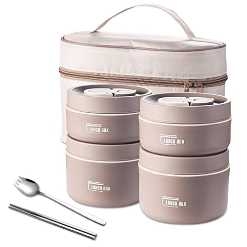 Isolierte Edelstahl-Lunchbox mit mehreren Auslaufsicheren Fächern
