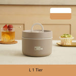 Isolierte Edelstahl-Lunchbox mit mehreren Auslaufsicheren Fächern