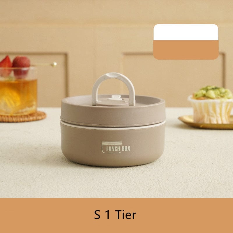 Isolierte Edelstahl-Lunchbox mit mehreren Auslaufsicheren Fächern