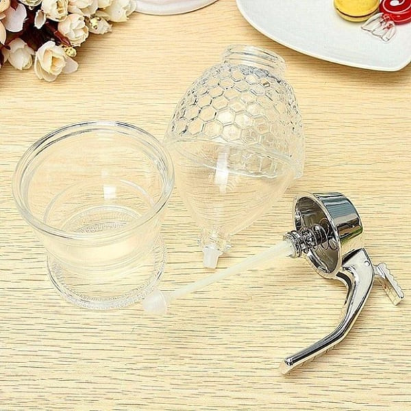 Tropffreier Honigspender im Bienenstock-Design – 200 ml Kunststoff