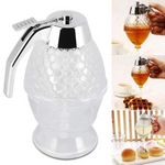 Tropffreier Honigspender mit Wabenmuster – 200 ml aus Kunststoff