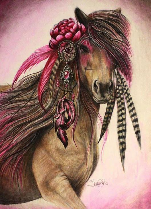 GemPaint Set für Traumfänger mit Wildpferd