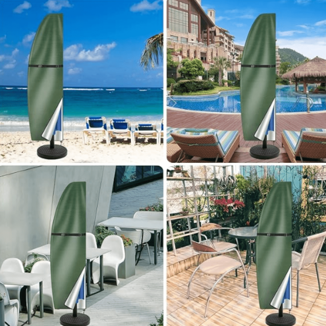 Sonnenschirmhülle – Wasserdichte Anti-UV Schutzabdeckung mit Reißverschluss