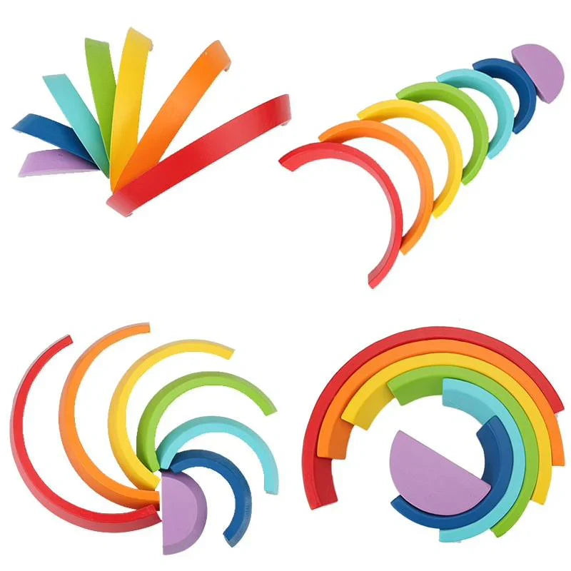 Stapelspiel aus Holz – Montessori Lernspiel für Kinder