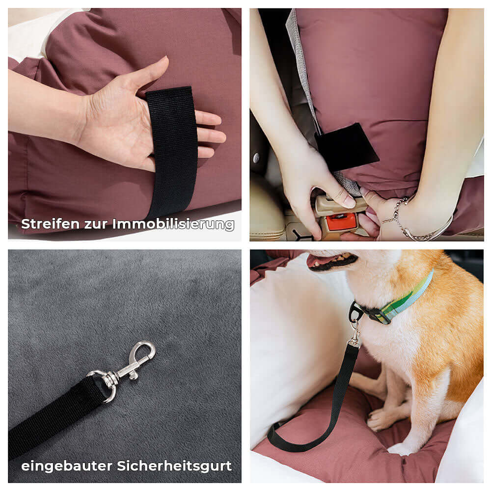 Sicherer Hundeautositz für entspannte Fahrten