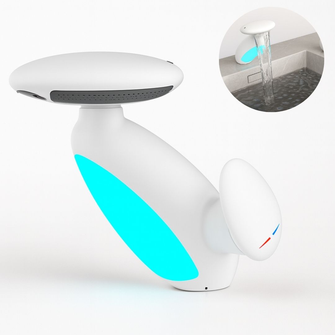 HydraLux: Moderner Wasserhahn mit LED für Küche & Bad