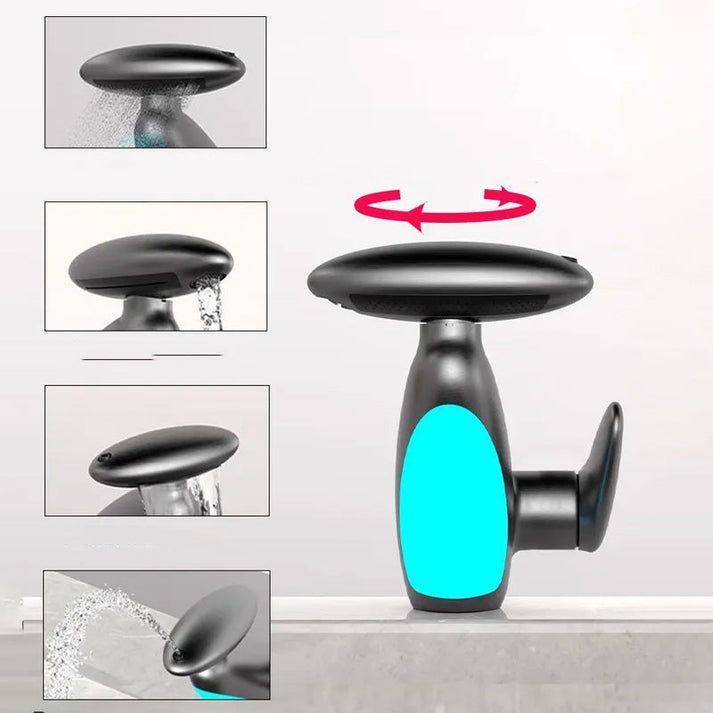 HydraLux: Moderner Wasserhahn mit LED für Küche & Bad