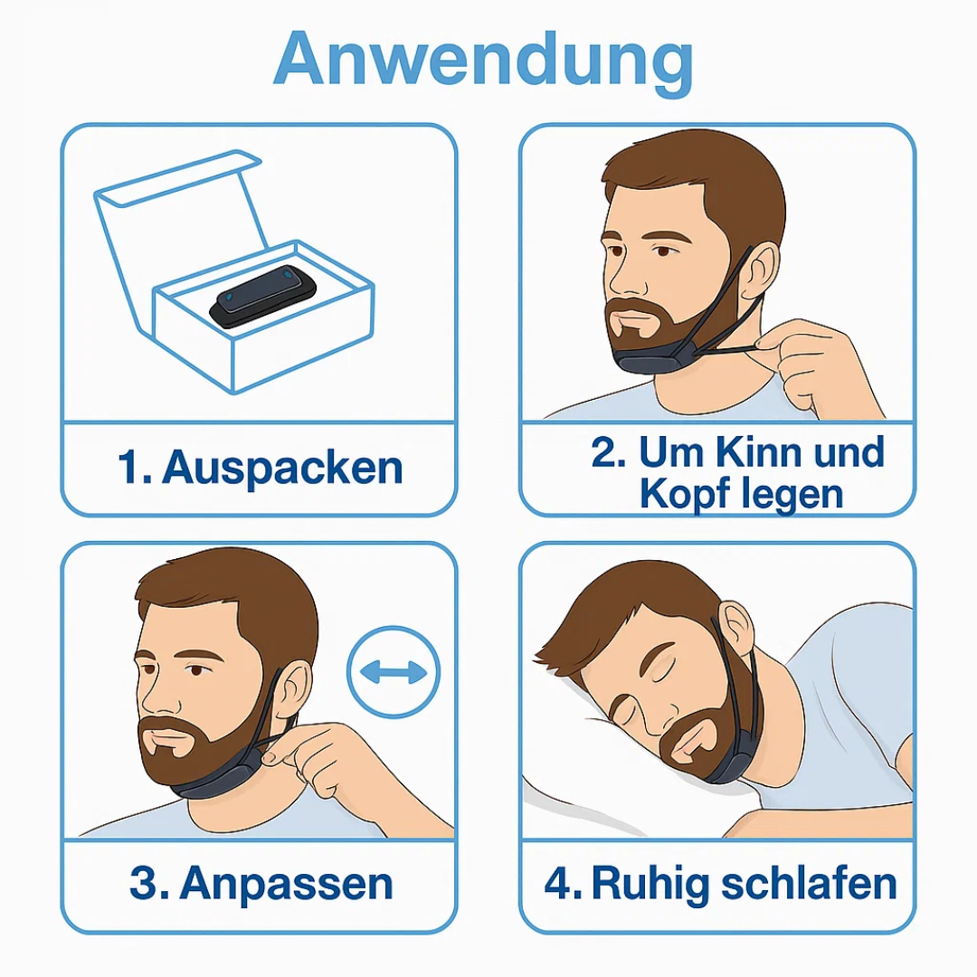 Beruhigende Anti-Schnarch-Bande für besseren Schlaf