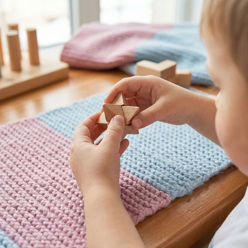 3D Puzzle aus Holz für Montessori-Lernspiele