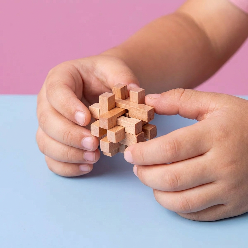 3D Puzzle aus Holz für Montessori-Lernspiele