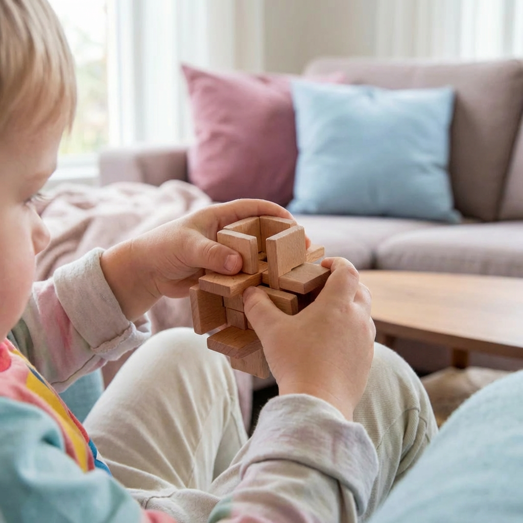 3D Puzzle aus Holz für Montessori-Lernspiele