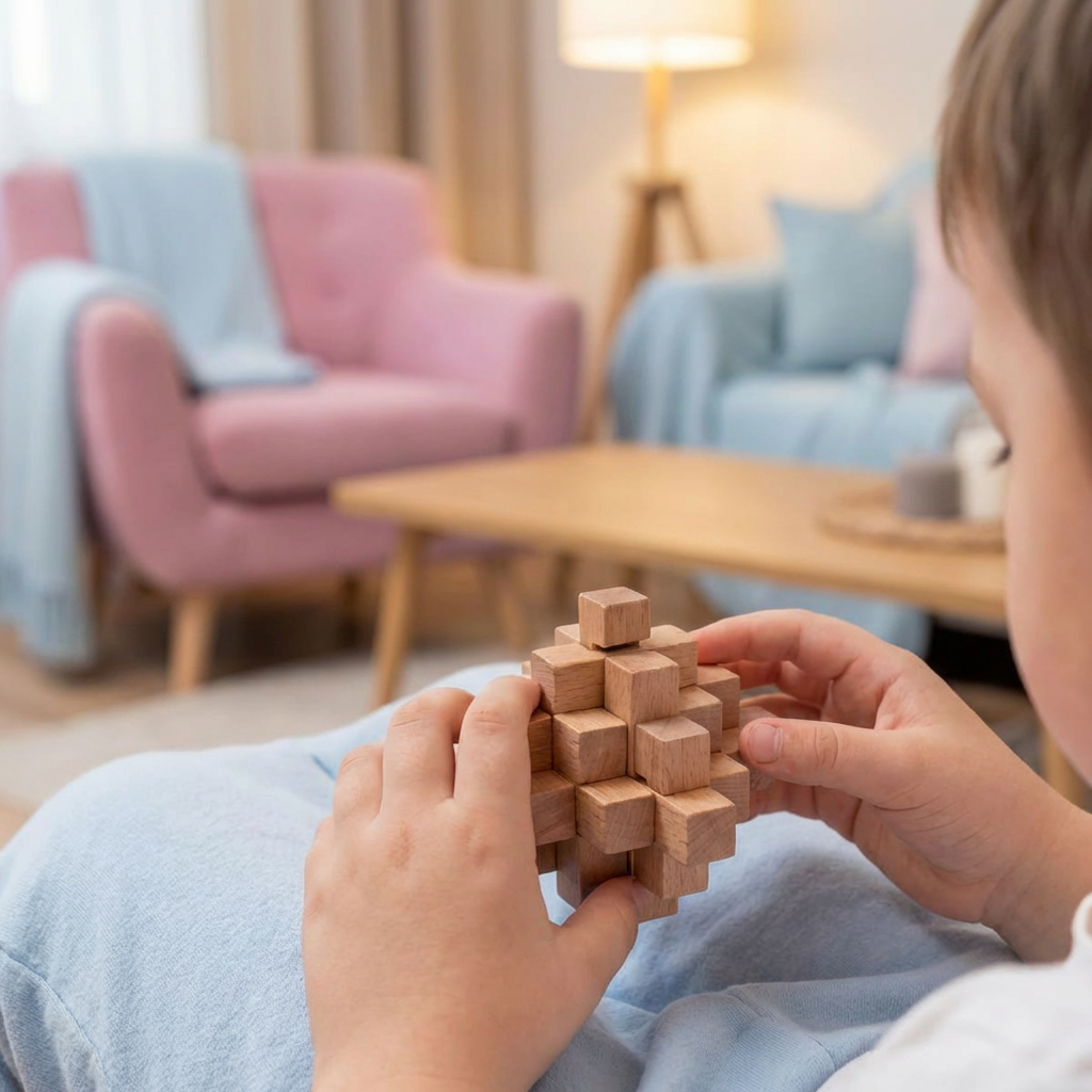 3D Puzzle aus Holz für Montessori-Lernspiele