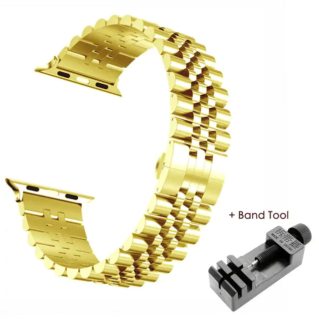 Elegantes Edelstahlarmband für die Apple Watch