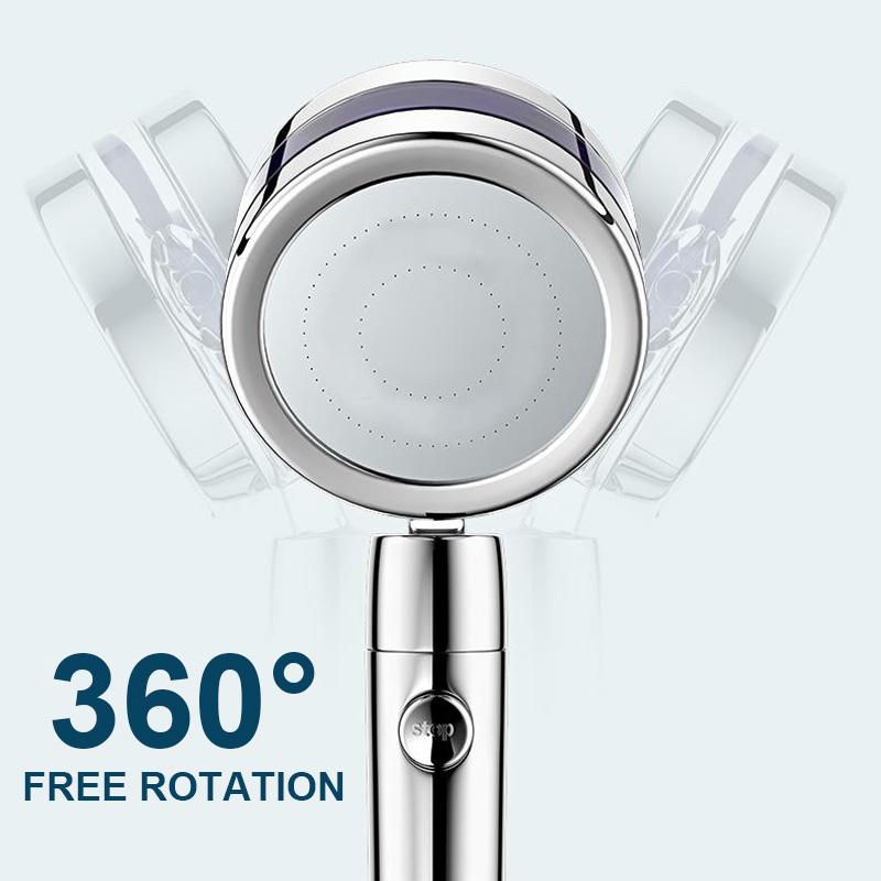 360° drehbarer Duschkopf mit Power-Funktion