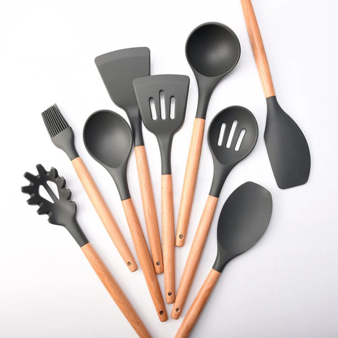 9-teiliges Silikon Küchenhelfer Set | Küchenzauber