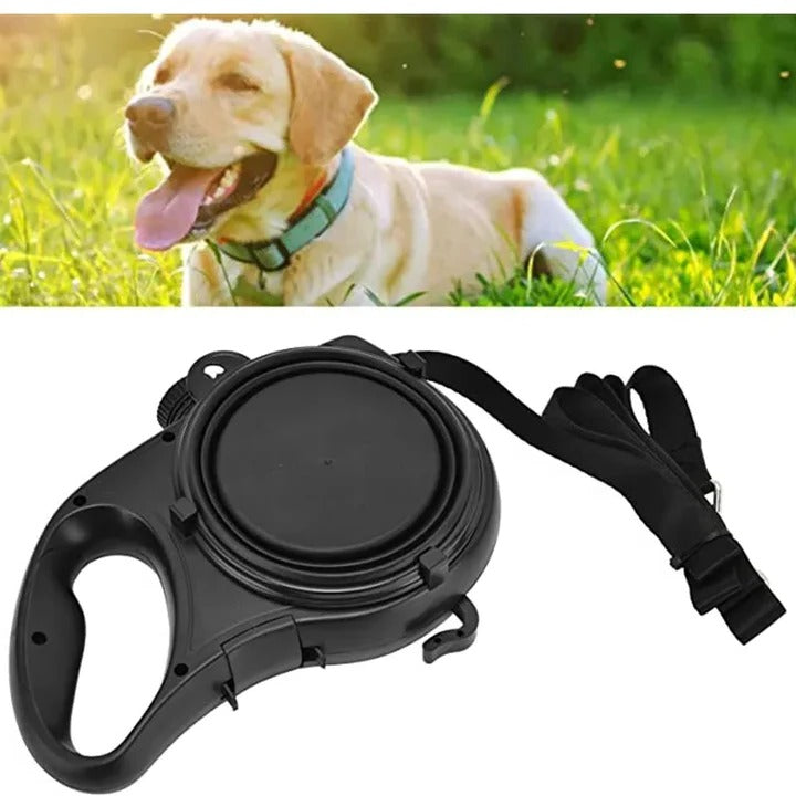 4-in-1 Multifunktionale Hundeleine mit Wasserflasche und Schüssel