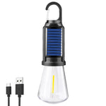 Solarbetriebenes Campinglicht mit Haken und wiederaufladbar