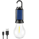Solarbetriebenes Campinglicht mit Haken und wiederaufladbar