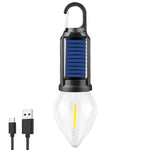 Solarbetriebenes Campinglicht mit Haken und wiederaufladbar