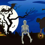 Flexibler Skelett für gruselige Halloween-Dekorationen