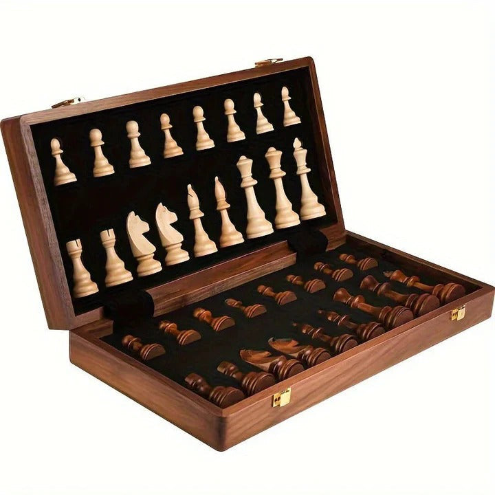 Holz Schachspiel Set – Klassisches Design aus edlem Holz