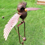 Lebendige Vogel-Skulptur für Garten und Terrasse
