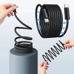Magnetisches Kabel mit automatischem Aufwickelsystem für schnelles Laden