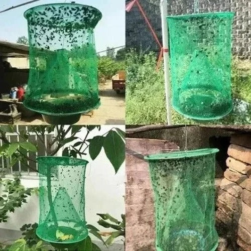 Wiederverwendbare Fliegenfalle für Stall und Garten
