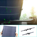 Faltbare Sonnenblende für Autoscheiben – Vorder- und Rückseite