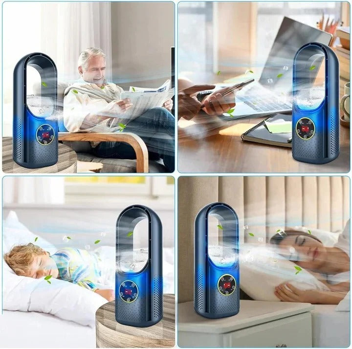 Leiser Tragbarer Klimaanlagenventilator ohne Klingen