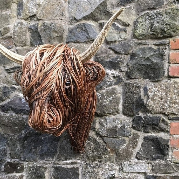 Majestätische Wandskulptur einer Kuh für Ihr Zuhause