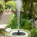 Solarbetriebene Gartenbrunnenpumpe für Vögel