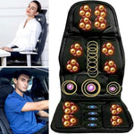 Entspannende Massageauflage mit Wärmefunktion für Zuhause und Auto