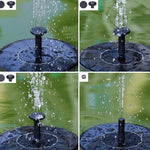 Solarbetriebene Gartenbrunnenpumpe für Vögel