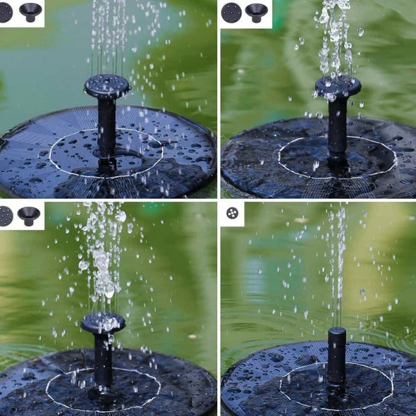 Solarbetriebene Gartenbrunnenpumpe für Vögel