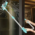 Erweiterbare Fensterreinigungsbürste mit langem Griff