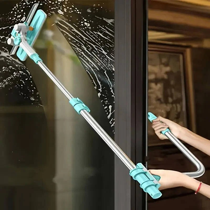 Erweiterbare Fensterreinigungsbürste mit langem Griff