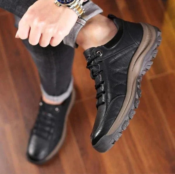 Bequeme und Stützende Leder-Schuhe für Männer
