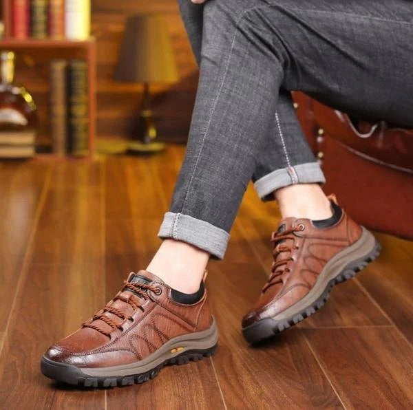 Bequeme und Stützende Leder-Schuhe für Männer