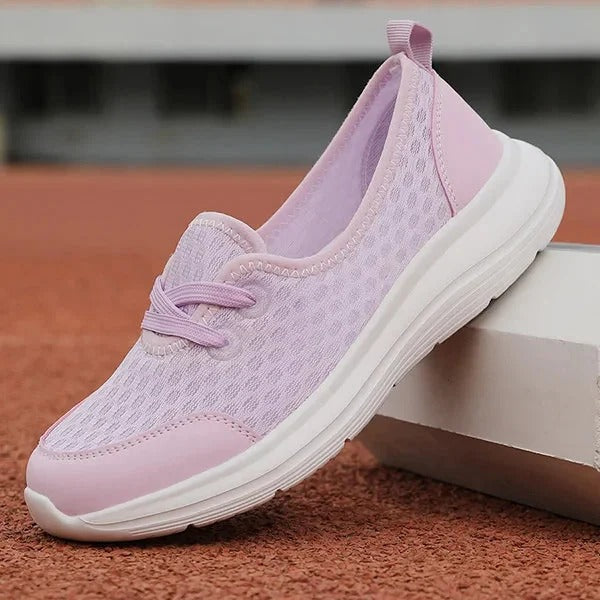 Bequeme Damen-Schuhe mit weicher Sohle und Mesh-Obermaterial