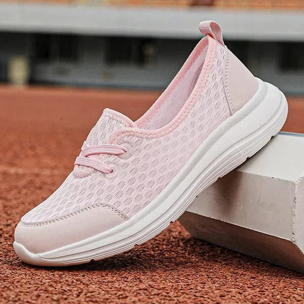 Bequeme Damen-Schuhe mit weicher Sohle und Mesh-Obermaterial