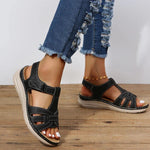 Elegante und Bequeme Sandalen für Frauen mit Klettverschluss