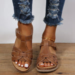 Elegante und Bequeme Sandalen für Frauen mit Klettverschluss
