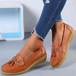 Elegante Damen-Lederloafers mit orthopädischer Unterstützung