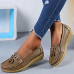 Elegante Damen-Lederloafers mit orthopädischer Unterstützung
