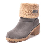 Modische Damenstiefel mit Blockabsatz für den Winter