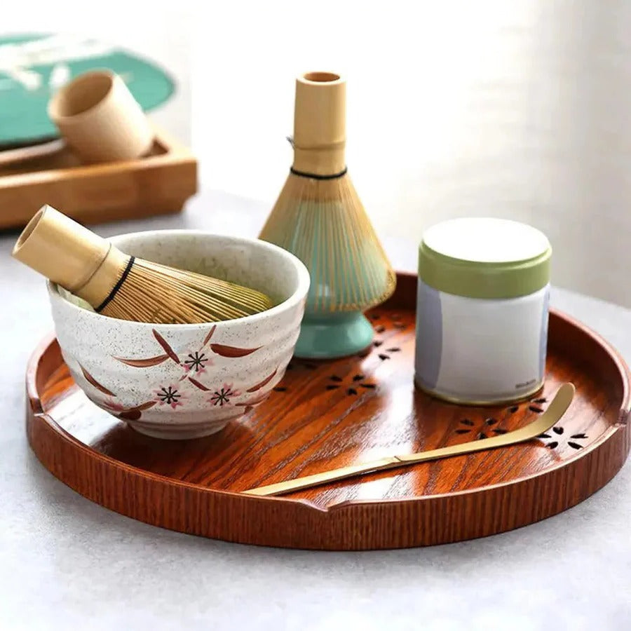 Vollständiges Set für die Zubereitung von Matcha-Tee