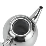 Elegante Teekanne aus Edelstahl mit integriertem Filter