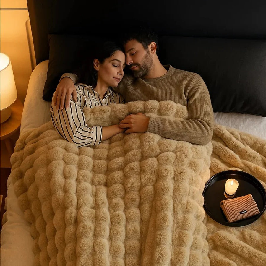 Vielseitige Decke für jedes Wetter mit Stil